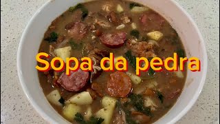 Sopa da pedra  prato tradicional de Almeirim Portugal 🇵🇹 [upl. by Yelir]