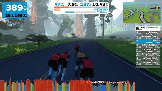 Zwift WTRL Team Time Trial Frappe 7122023 Canopies and Coastlines [upl. by Valer276]