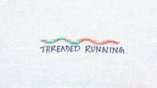 How to do a Threaded Running Stitch [upl. by Wolfgang384]