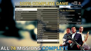 HOW TO LOAD 100 COMPLETE GTA 5  ALL MISSIONS COMPLETED  COMPLETE MAP  GTA 5 MODS 2024 [upl. by Yehudit173]