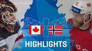 Canada  Norway  Highlights  IIHFWorlds 2017 [upl. by Hole372]