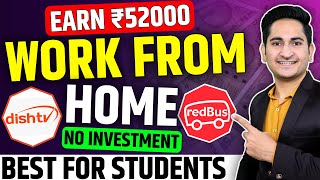 Earn Rs 52000🔥🔥Work from Home Jobs No Experience 2024 Online Jobs at Home Part Time Jobs Students [upl. by Nerraw7]