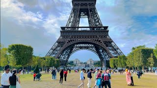 Eiffel Tower — Paris France 🇫🇷 4K 60FPS HDR Walking Tour [upl. by Clymer]