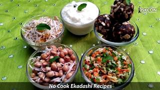 No Cook Ekadashi Recipes PART 2 I Sattvic Recipes [upl. by Roskes]