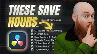 How I Use Template Project Files To Edit Quicker  Davinci Resolve Workflow Tutorial [upl. by Shurlocke]