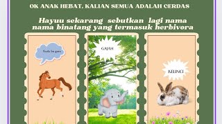 Mengenal hewan Herbivora video komik pembelajaran [upl. by Loy]