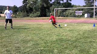 Torschuss Training Volley Teil 2 INTERSPORT kicker Fußballcamp Heideck [upl. by Ikin87]