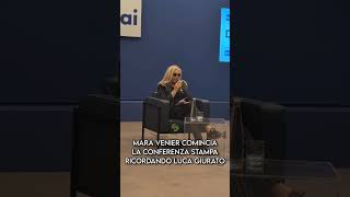 Mara Venier apre la conferenza stampa di Domenica IN ricordando il suo grande amico Luca Giurato ❤ [upl. by Max]