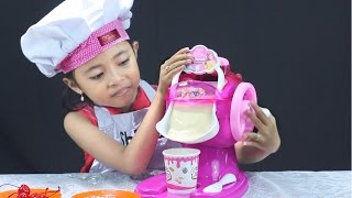 unboxing mainan anak ice cream maker  Make Your Own Ice Cream [upl. by Donahue]