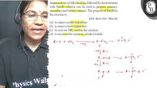 Ammonolysis of Alkyl halides followed by the treatment with \ \mat [upl. by Deaner]