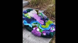 DIY Purple Moss Rug 🌿 Unique Latch Hook Project for Nature Lovers amp Color Enthusiasts homedecor [upl. by Litch230]