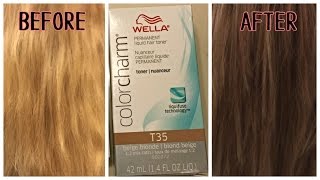 Wella T35 Toner on Bleached Hair [upl. by Itirp]