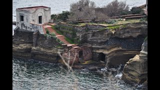 Melted buildings of Gaiola Island Naples Italy [upl. by Kirkwood]