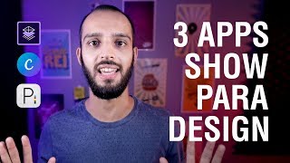 3 APLICATIVOS GRATUITOS PARA FAZER DESIGN [upl. by Hersch426]