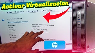 Como Activar La Virtualizacion En PC  LAPTOP HP ✅ ProDesk 600 G2 [upl. by Annayk862]