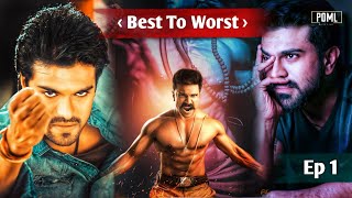 Best To Worst Episode 1  Mega Powerstar Ram Charan  RamCharan Filmography  Power Of Movie Lover [upl. by Notyalc159]