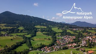 Bad Kohlgrub aus der Luft 🌳 Naturpark Ammergauer Alpen [upl. by Sirtimed]