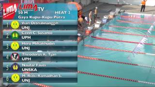 LIMA Swimming 2013  50 M Gaya Kupu  Kupu Putra [upl. by Eehc]