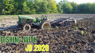 DISKING THE BACK FIELD WITH JD 2020 [upl. by Joseph]