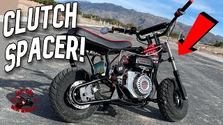 Installing A Clutch Spacer Predator 212 Minibike [upl. by Adnilem]