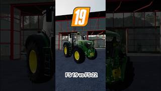 fs22 vs fs19 farming farmingsimulator simulator johndeere ls22 caseih shorts [upl. by Aicnelev288]