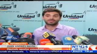 “No van a lograr detener el cambio político en Venezuela” opositor Juan Andrés Mejía [upl. by Niehaus812]