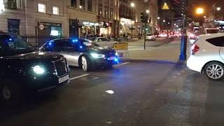 BTP CONVOY  NEW unmarked KIA  x4 British Transport Police vehicles responding in Central London [upl. by Gensler]