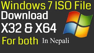 how to download windows 7 iso file In Nepali  32bit 64bit windows 7 iso Download  Technical Nepal [upl. by Rabush449]