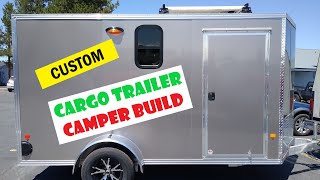 Cargo Trailer Camper Conversion Cabin Tiny house [upl. by Eanahc]