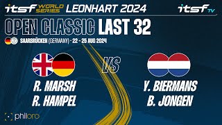 MarshHampel vs BiermansJongen  Last 32  ITSF 2024 World Series Leonhart Open Classic [upl. by Liartnod]