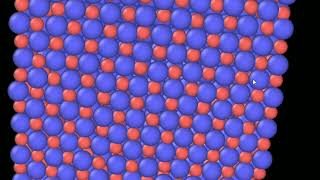 Lattice vibration of Nacl crystal  Lammps [upl. by Eceer]