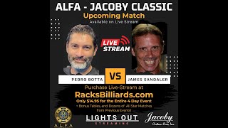 Pedro Botta vs James Sandaler  2023 Alfa Jacoby Classic Open 10Ball  Racks Billiards Sanford FL [upl. by Tasha183]