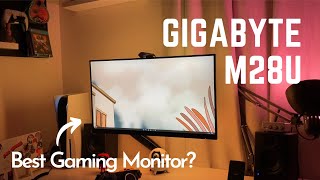 Gigabyte M28U Unboxing Gaming Monitor  4K 144hz Best Gaming Monitors 2023  Mini Review [upl. by Noreg911]