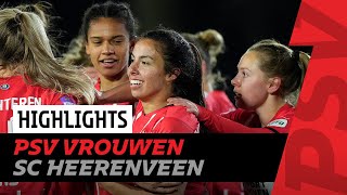 FANTASTISCH DOELPUNT PATTIWAEL 😍☄  HIGHLIGHTS PSV Vrouwen  sc Heerenveen Vrouwen [upl. by Sitoiganap989]