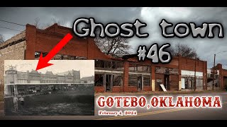 Gotebo Oklahoma Ghost Town 46as seen on Feb 4 2024 [upl. by Hamaso]