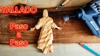 COMO tallar madera con DREMEL  UN método SIMPLE [upl. by Knight988]