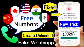 fake Whatsapp kaise banta hai  unlimited Whatsapp number  how to create unlimited Whatsapp account [upl. by Forster]