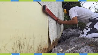 Sockel am haus erneuern fassadenarmierung Wasserschaden [upl. by Savvas]