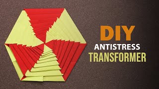 DIY Anti stress Transformer  Paper Toy  Paper Spin  Origami Anti stress Transformer VENTUNOART [upl. by Patrick560]