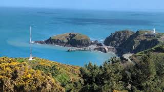 Lundy flag at half mast in memory of John Pennington Harman VC [upl. by Alletnahs]