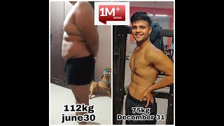 fat to fit transformation  37kg loss in 6 months  1million views [upl. by Giesecke785]