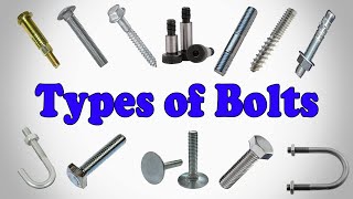 Types of Bolts  Types of Bolt Heads [upl. by Nanah668]