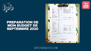 Préparation budget familial  septembre 2020 LA PETITE BUDGETEUSE [upl. by Opalina699]