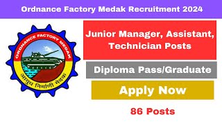 Ordnance Factory Technician Recruitment Out 😍 All Branch Eligible ✅ Salary ₹30000 SALARY AVNL [upl. by Russel]