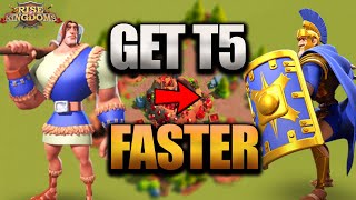 How To Unlock Your FIRST Tier 5 TROOP QUICKLY Rise of Kingdoms Everything you need to know [upl. by Ayadahs]