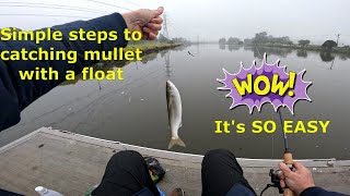 Simple steps to float fishing for mullet  AND CATCHING THEM [upl. by Novat]