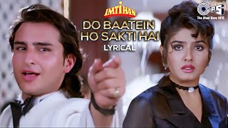 Do Baatein Ho Sakti Hai Sanam Tere Inkaar Ki  Lyrical  Imtihan  Kumar Sanu  90s Hits [upl. by Francene654]