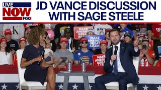 WATCH JD Vance discusses election issues with Sage Steele in Pennsylvania  Livenow From Fox [upl. by Albur20]