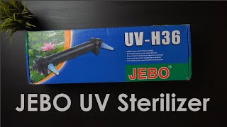 JEBO UV sterilizer reef tank review installation guide [upl. by Eads]