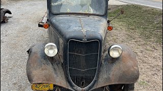 Will it run and drive after 56 years 1936 ford 15 ton flathead v8 truck [upl. by Annabela]